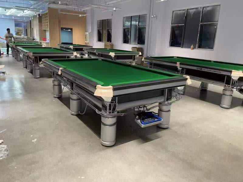 Xingpai Chinese Billiards Game Table Domestic Table Gold Color Legs Export Table Billiards Table Gold Silver