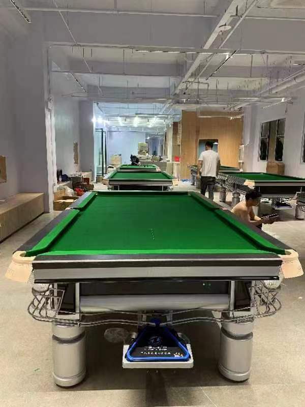 Xingpai Chinese Billiards Game Table Domestic Table Gold Color Legs Export Table Billiards Table Gold Silver